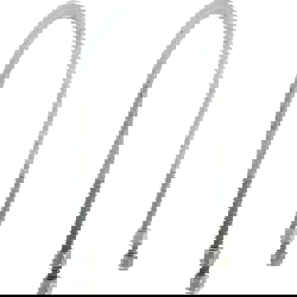 Round U-Bolt: Without Mount Plate, 5/8-11 UNC, 3-3/4